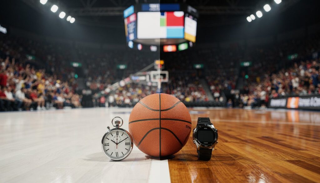 concept durée match de basket