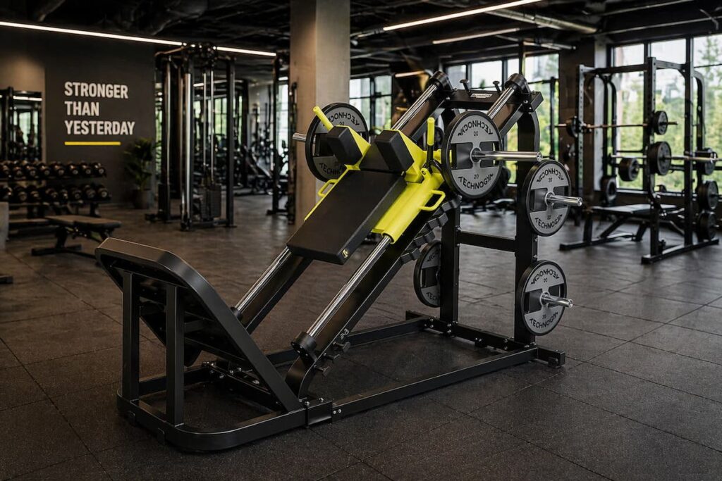 machine hack squat technogym